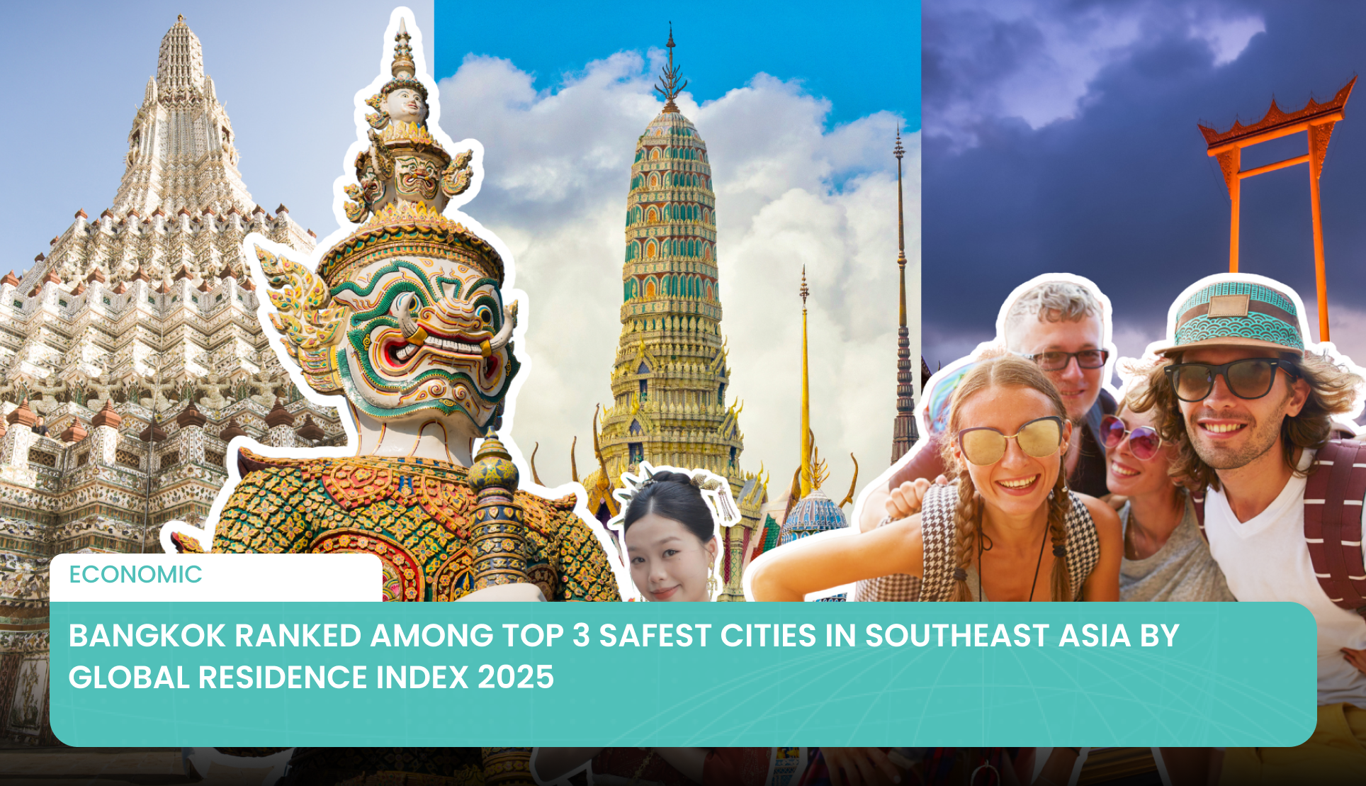 Bangkok classée parmi les 3 villes les plus sûres d'Asie du Sud-Est selon le Global Residence Index 2025