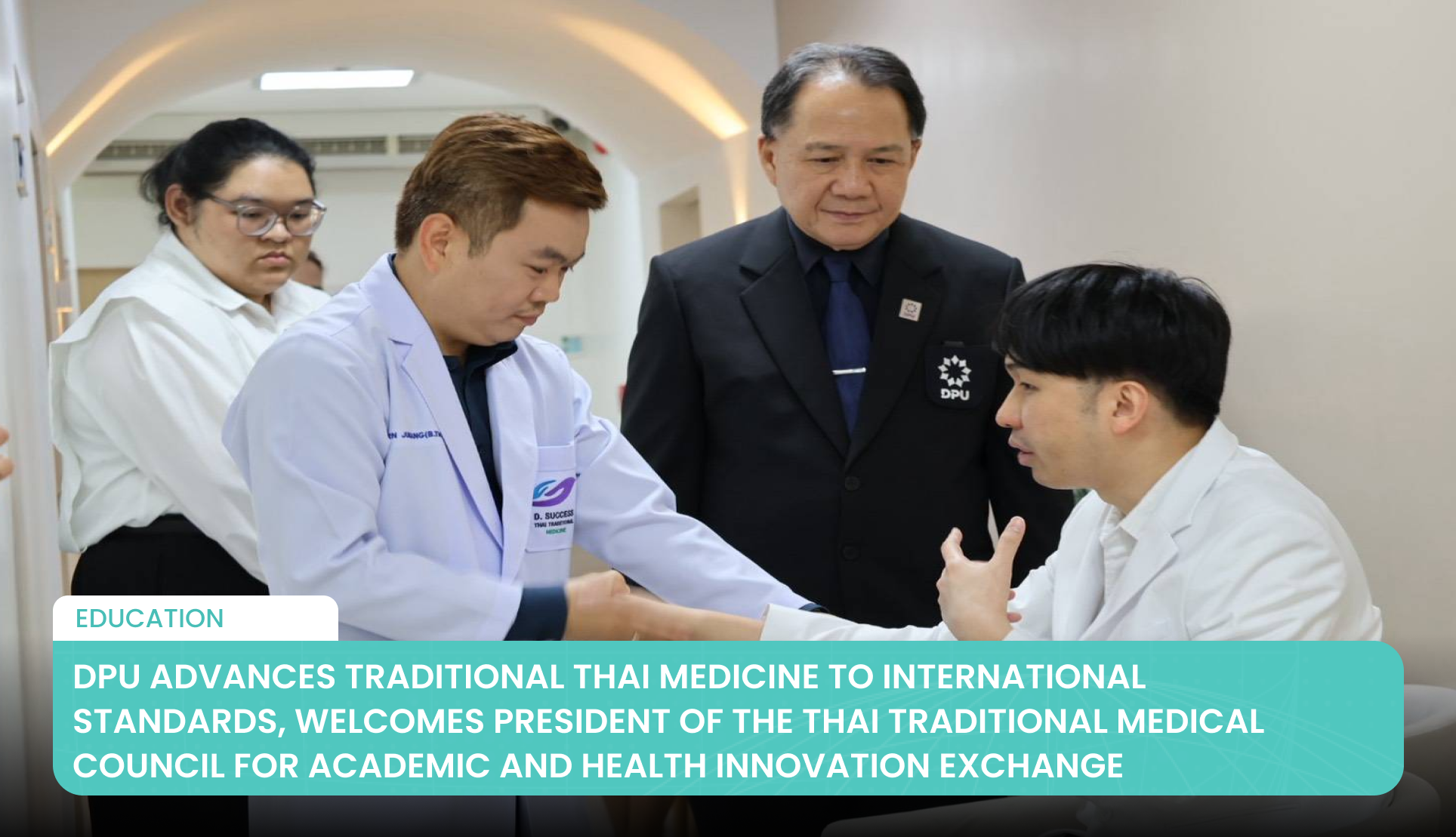 Die DPU hebt die Traditionelle Thailändische Medizin auf internationale Standards und begrüßt den Präsidenten des Thailändischen Rats für Traditionelle Medizin zum Austausch von akademischem Wissen und Gesundheitsinnovationen.